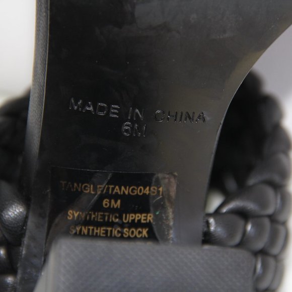 Steve Madden Tangle Black Sandal Size 6 - Picture 7 of 12
